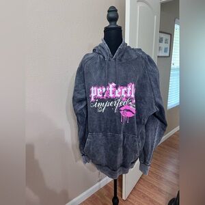 Perfectly Imperfect Gray Distressed Hoodie